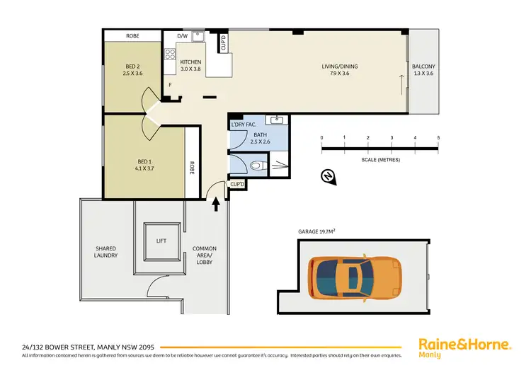 Floorplan of Homely apartment listing, 24/132 Bower Street, Manly NSW 2095
