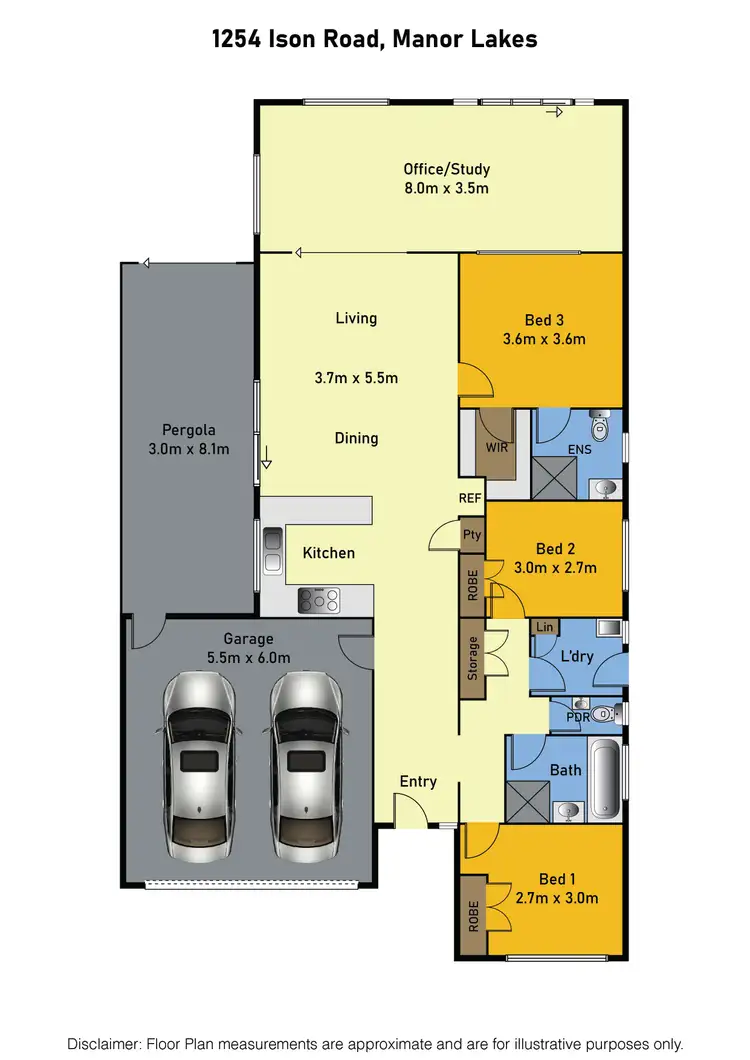 Floorplan of Homely house listing, 1254 Ison Road, Manor Lakes VIC 3024