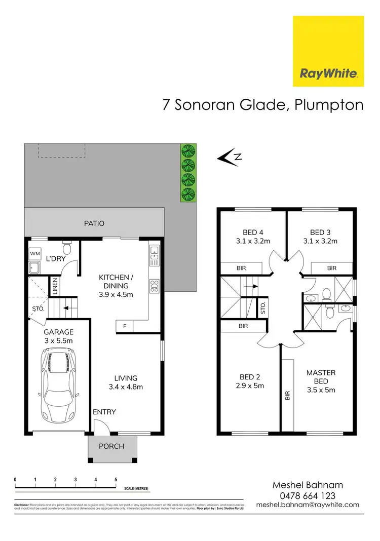 Floorplan of Homely townhouse listing, 7 Sonoran Glade, Plumpton NSW 2761