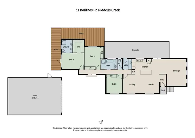 Floorplan of Homely house listing, 11 Bolithos Road, Riddells Creek VIC 3431