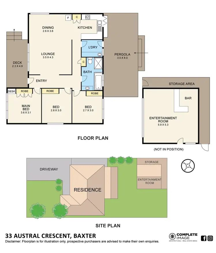 Floorplan of Homely house listing, 33 Austral Crescent, Baxter VIC 3911