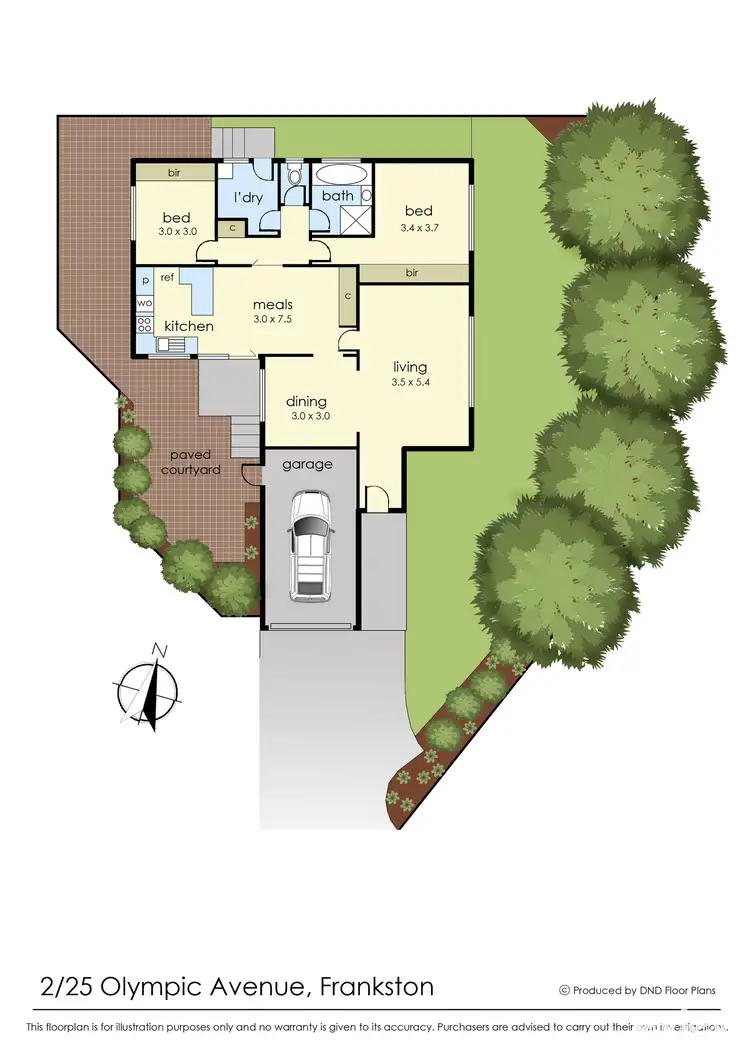 Floorplan of Homely unit listing, 2/25 Olympic Avenue, Frankston VIC 3199