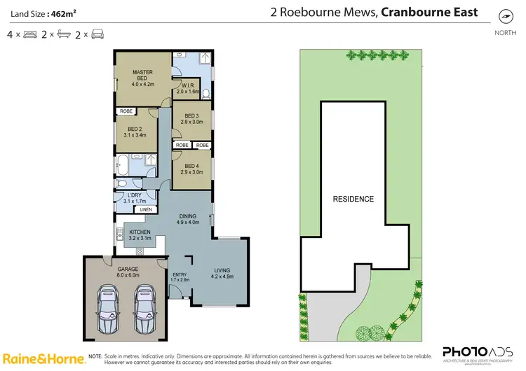 Floorplan of Homely house listing, 2 Roebourne Mews, Cranbourne East VIC 3977