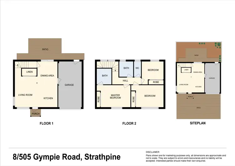 Floorplan of Homely townhouse listing, 8/505 Gympie Road, Strathpine QLD 4500