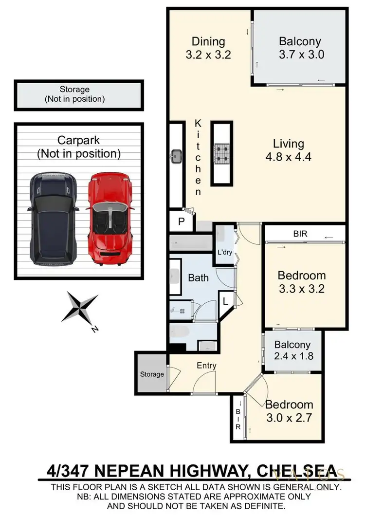Floorplan of Homely apartment listing, 4/347 Nepean Highway, Chelsea VIC 3196