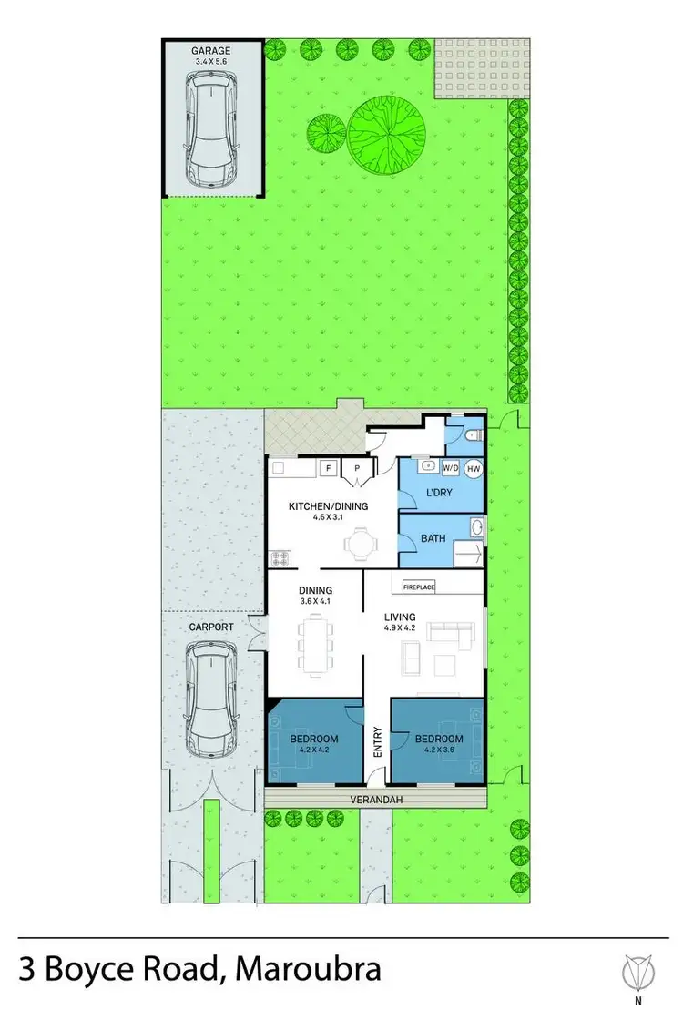Floorplan of Homely house listing, 3 Boyce Road, Maroubra NSW 2035