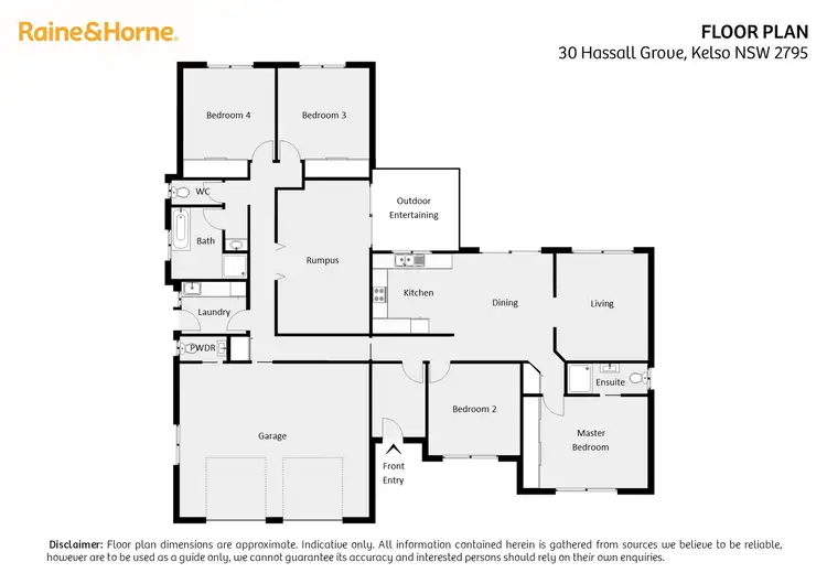 Floorplan of Homely house listing, 30 Hassall Grove, Kelso NSW 2795
