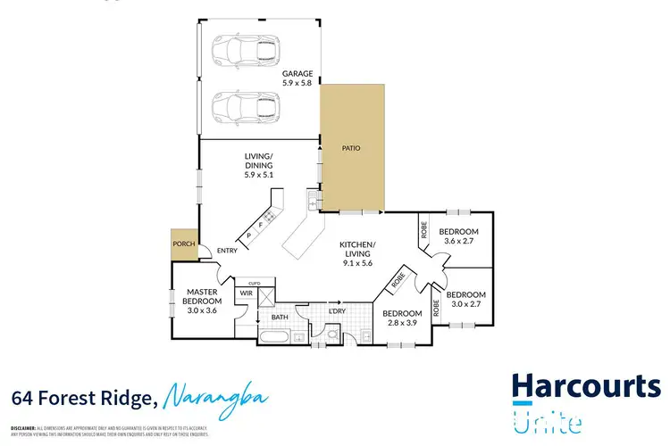 Floorplan of Homely house listing, 64 Forest Ridge Drive, Narangba QLD 4504