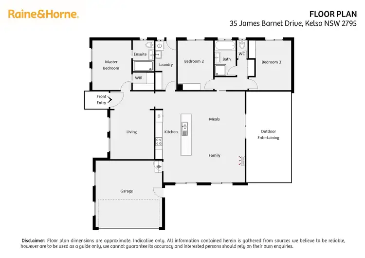 Floorplan of Homely house listing, 35 James Barnet Drive, Kelso NSW 2795