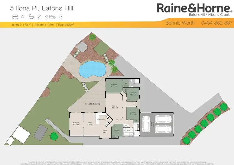 Floorplan of Homely house listing, 5 Ilona Place, Eatons Hill QLD 4037
