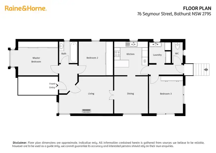 Floorplan of Homely house listing, 76 Seymour Street, Bathurst NSW 2795