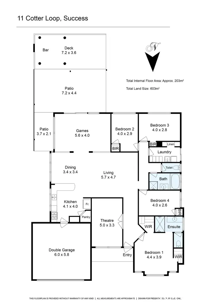 Floorplan of Homely house listing, 11 Cotter Loop, Success WA 6164