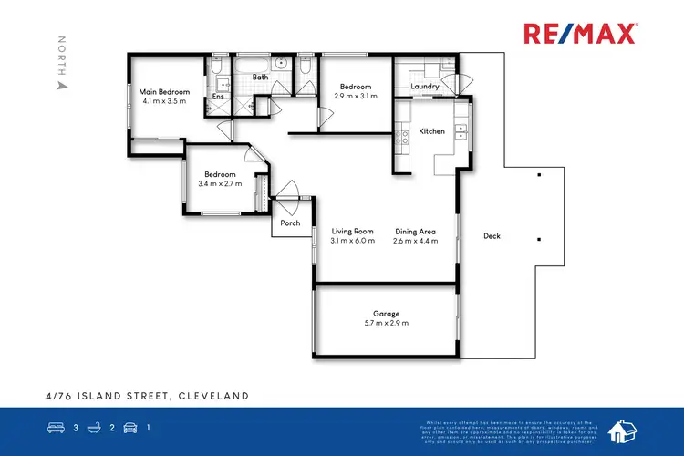 Floorplan of Homely villa listing, 4/76 Island Street, Cleveland QLD 4163
