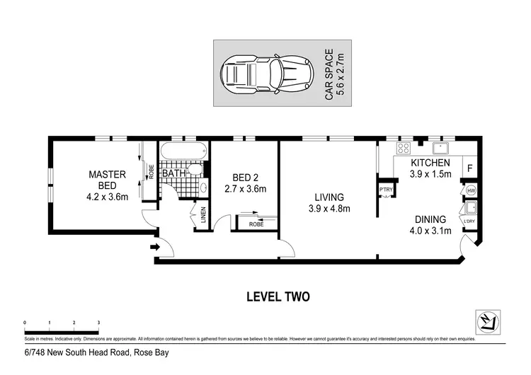 Floorplan of Homely apartment listing, 6/748 New South Head Road, Rose Bay NSW 2029