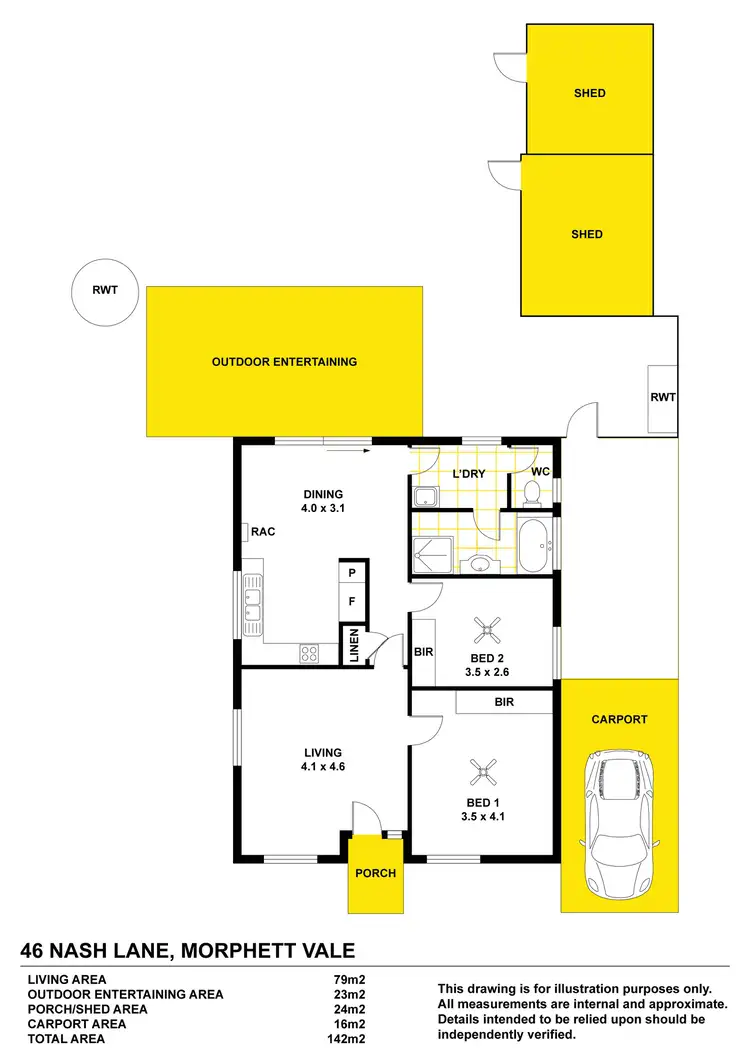 Floorplan of Homely house listing, 46 Nash Lane, Morphett Vale SA 5162