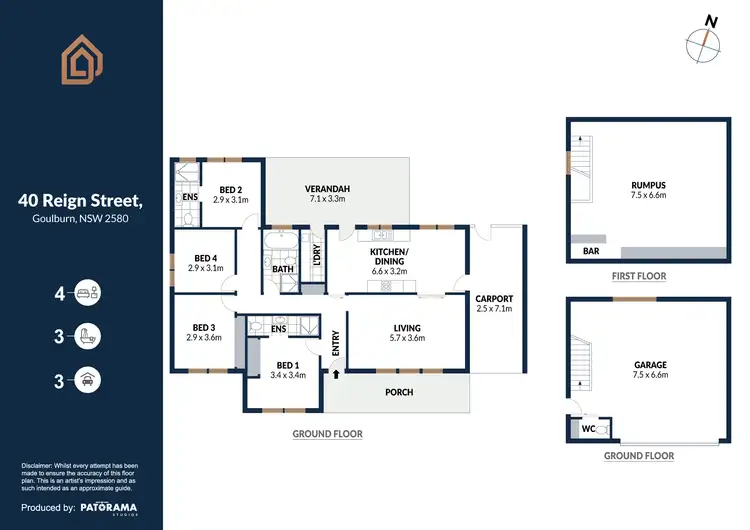 Floorplan of Homely house listing, 40 Reign St, Goulburn NSW 2580