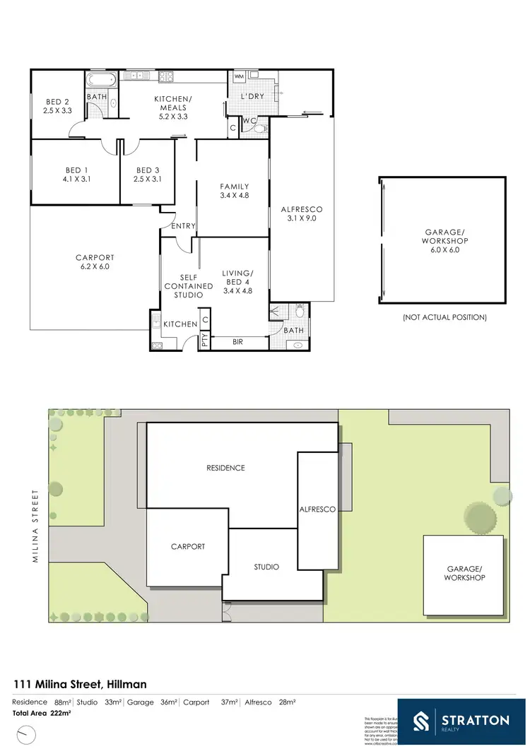 Floorplan of Homely house listing, 111 Milina Street, Hillman WA 6168