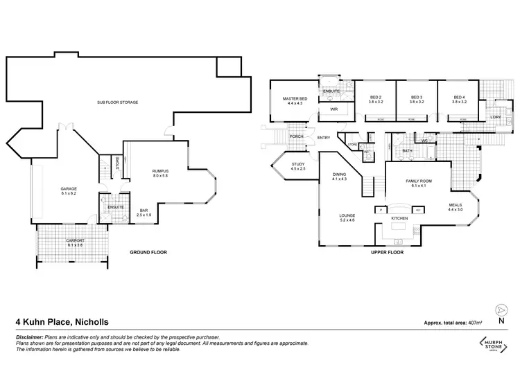Floorplan of Homely house listing, 4 Kuhn Place, Nicholls ACT 2913