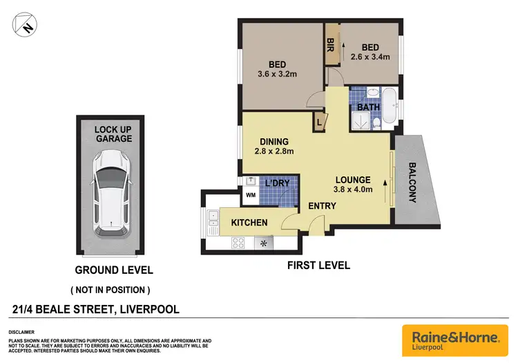 Floorplan of Homely apartment listing, 21/4 Beale Street, Liverpool NSW 2170