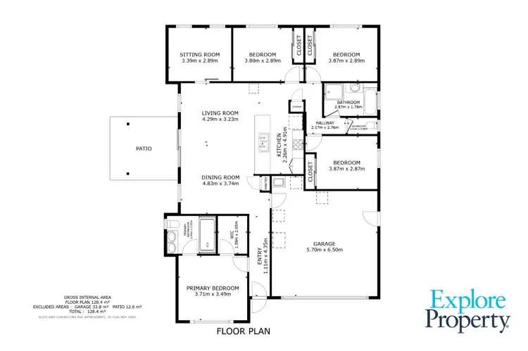 Floorplan of Homely house listing, 1 Mayfair Street, Gracemere QLD 4702