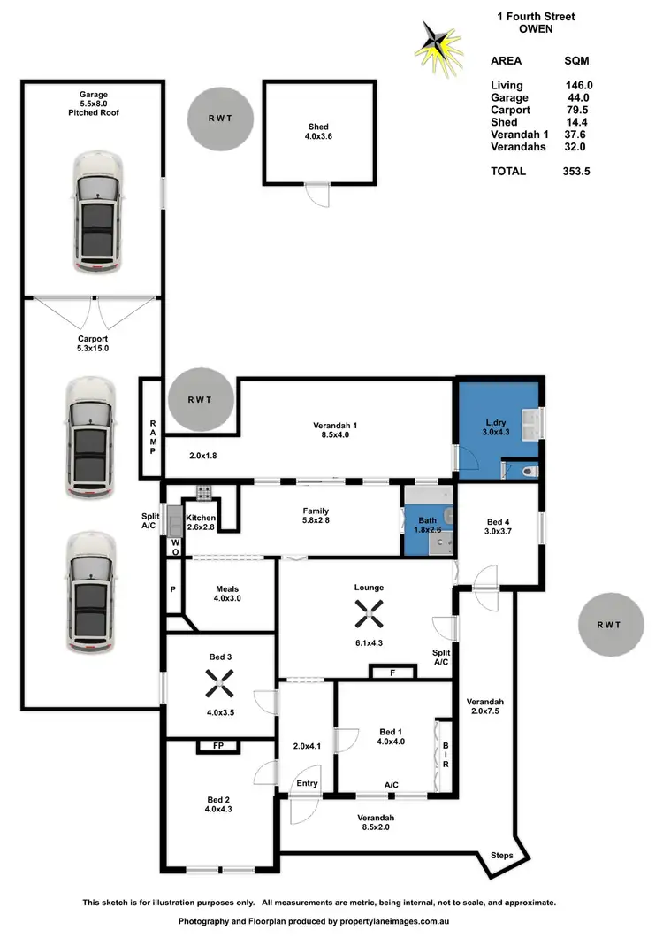 Floorplan of Homely house listing, 1 Fourth Street, Owen SA 5460