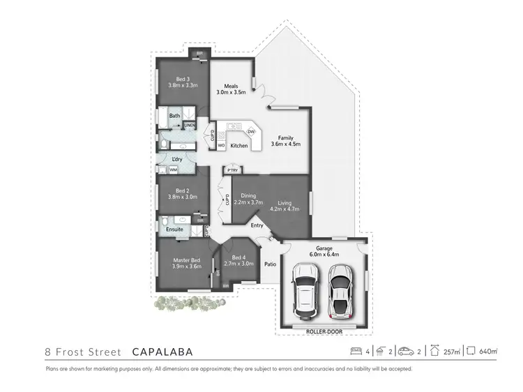 Floorplan of Homely house listing, 8 Frost Street, Capalaba QLD 4157