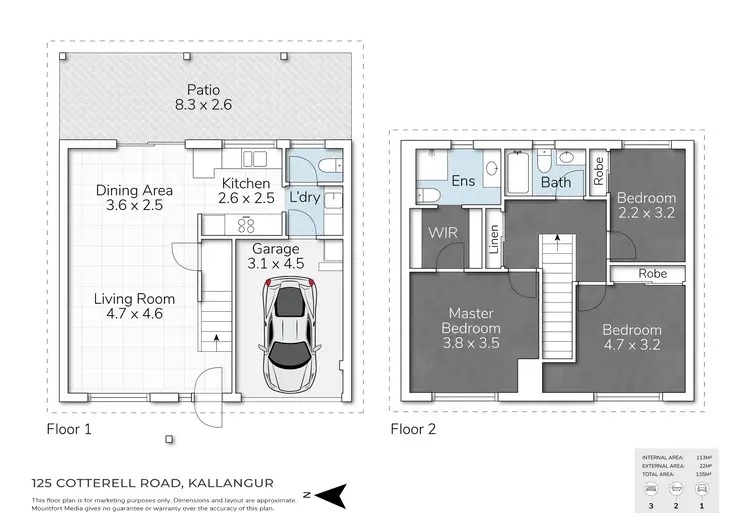 Floorplan of Homely house listing, 12/5 Cotterell Road, Kallangur QLD 4503