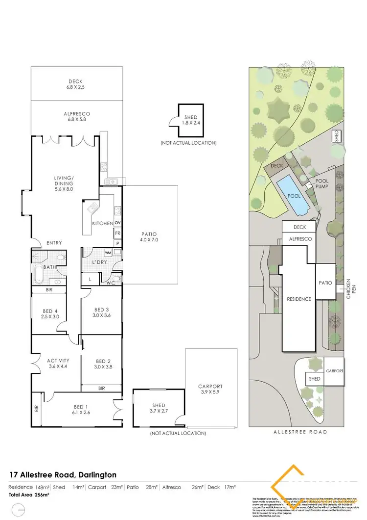 Floorplan of Homely house listing, 17 Allestree Road, Darlington WA 6070