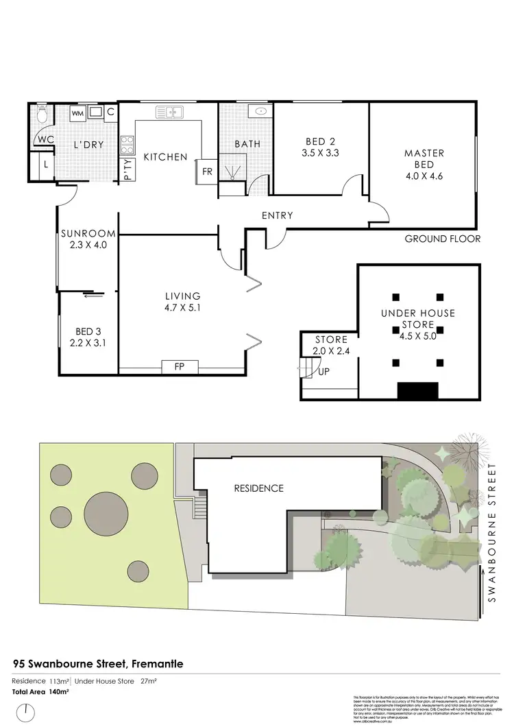 Floorplan of Homely house listing, 95 Swanbourne Street, Fremantle WA 6160