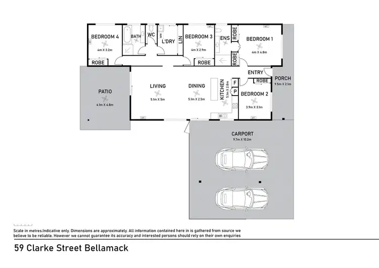 Floorplan of Homely house listing, 59 Clarke Street, Bellamack NT 832