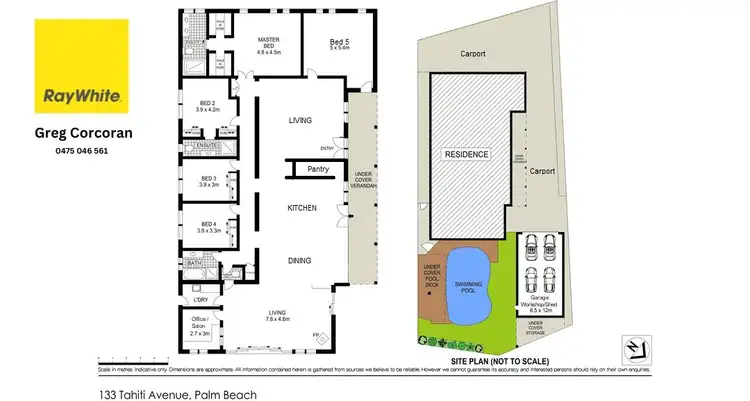 Floorplan of Homely house listing, 133 Tahiti Avenue, Palm Beach QLD 4221