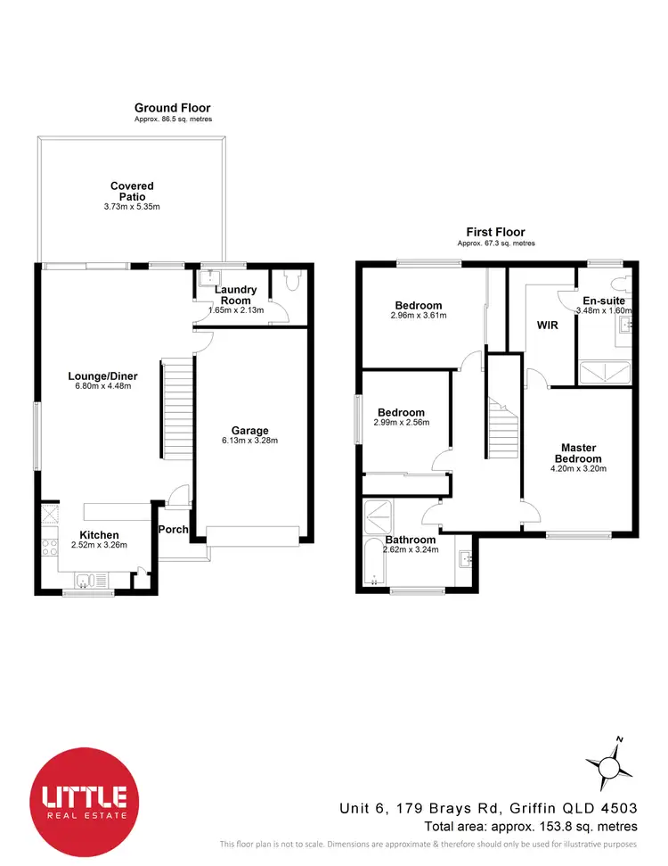 Floorplan of Homely townhouse listing, 6/179 Brays Road, Griffin QLD 4503