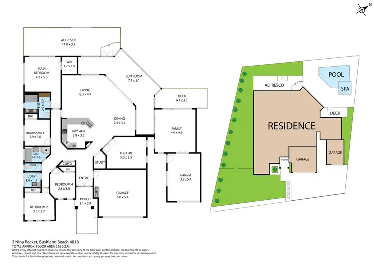 Floorplan of Homely house listing, 3 Nina Pocket, Bushland Beach QLD 4818
