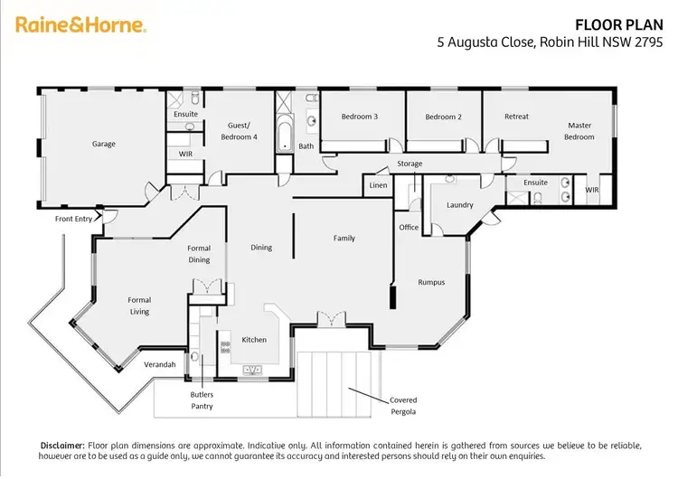 Floorplan of Homely house listing, 5 Augusta Close, Robin Hill NSW 2795