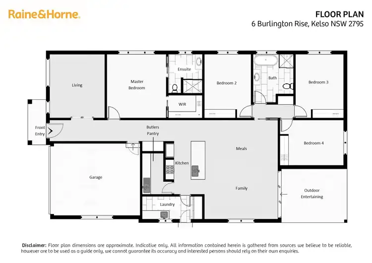 Floorplan of Homely house listing, 6 Burlington Rise, Kelso NSW 2795