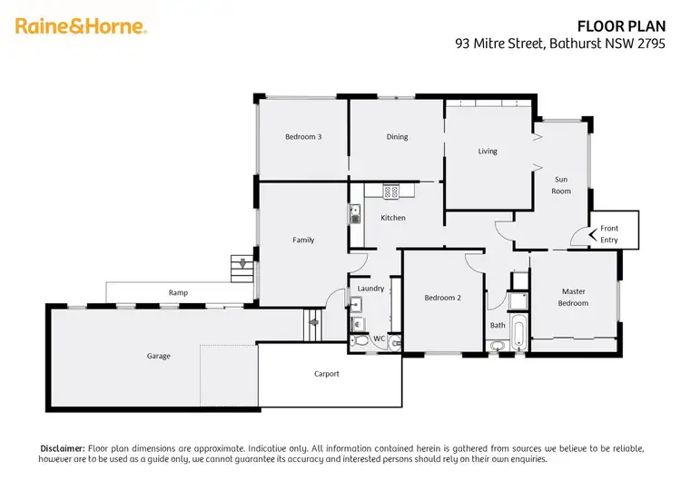 Floorplan of Homely house listing, 93 Mitre Street, West Bathurst NSW 2795