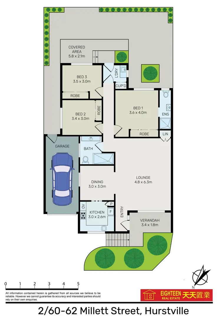 Floorplan of Homely villa listing, 2/60-62 Millet Street, Hurstville NSW 2220