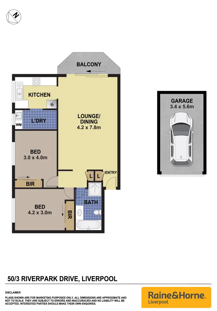 Floorplan of Homely unit listing, 50/3 Riverpark Drive, Liverpool NSW 2170