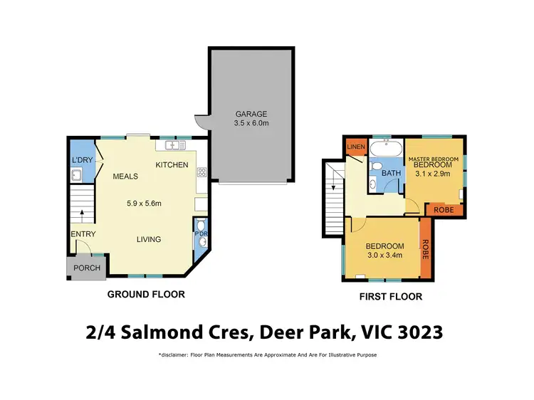 Floorplan of Homely unit listing, 2/4 Salmond Street, Deer Park VIC 3023