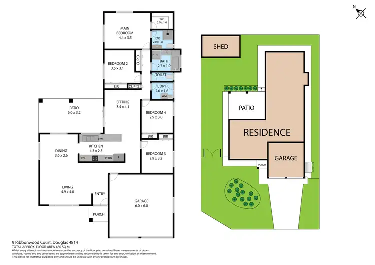 Floorplan of Homely house listing, 9 Ribbonwood Court, Douglas QLD 4814
