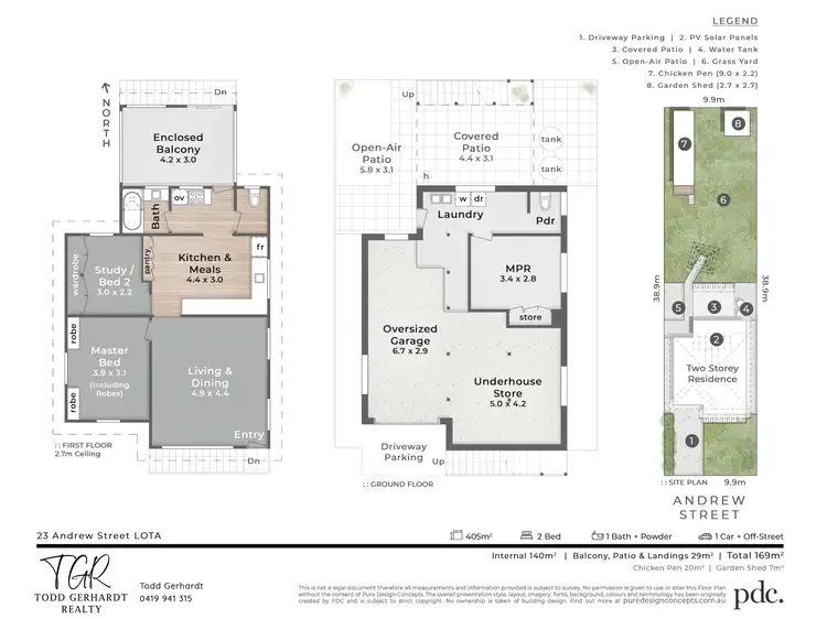 Floorplan of Homely house listing, 23 Andrew Street, Lota QLD 4179