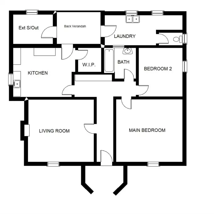 Floorplan of Homely house listing, 27 Douglas Street, Port Augusta SA 5700