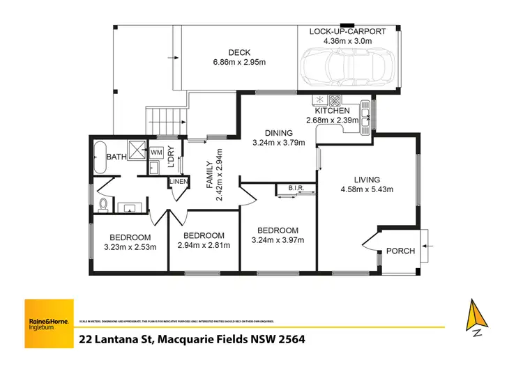 Floorplan of Homely house listing, 22 Lantana Street, Macquarie Fields NSW 2564