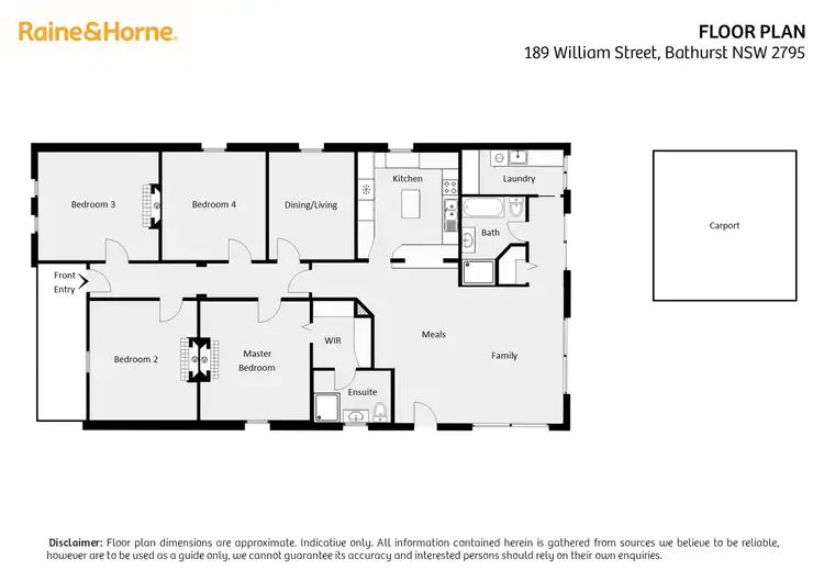 Floorplan of Homely house listing, 189 William Street, Bathurst NSW 2795