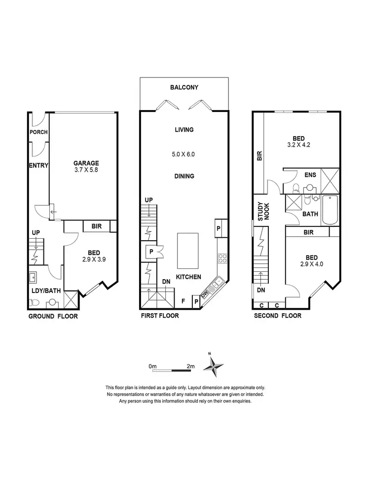 Floorplan of Homely townhouse listing, 4 Curzon Place, North Melbourne VIC 3051