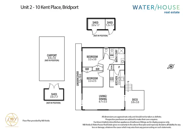 Floorplan of Homely house listing, 2/10 Kent Place, Bridport TAS 7262
