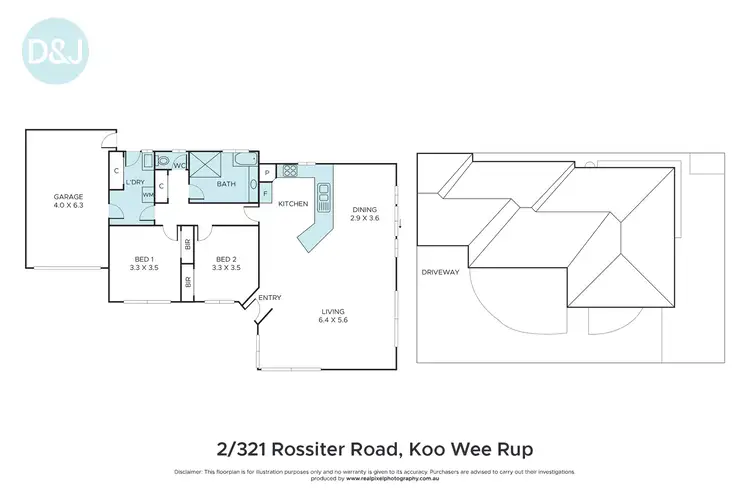 Floorplan of Homely unit listing, 2/321 Rossiter Road, Koo Wee Rup VIC 3981