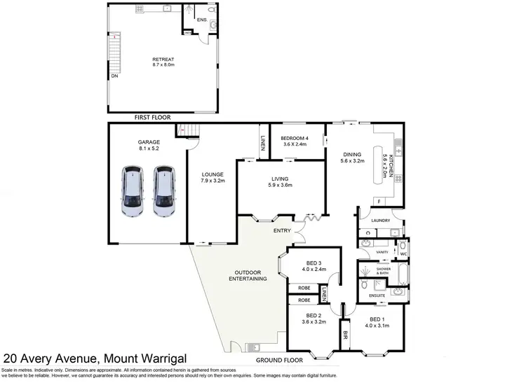 Floorplan of Homely house listing, 20 Avery Avenue, Mount Warrigal NSW 2528