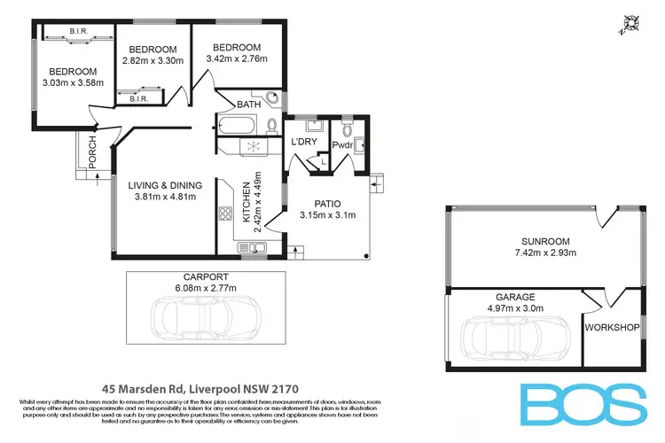 Floorplan of Homely house listing, 45 Marsden Road, Liverpool NSW 2170