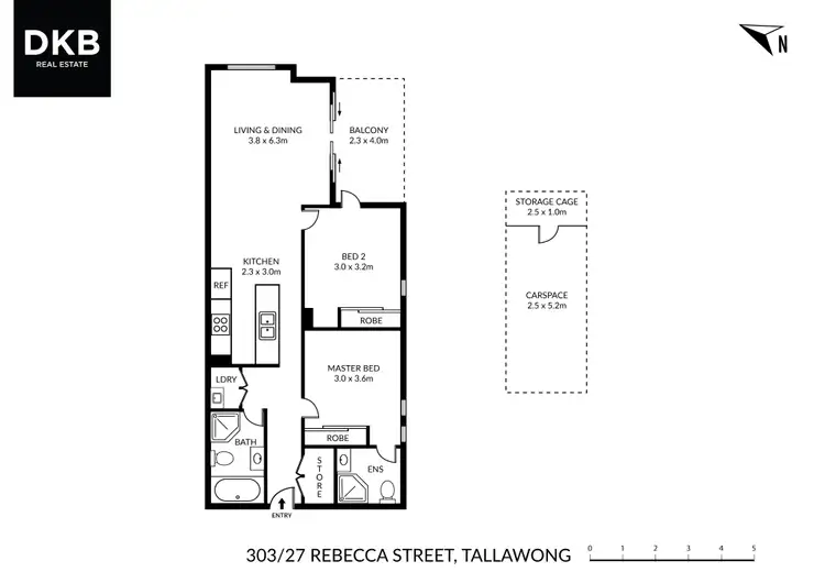 Floorplan of Homely apartment listing, 303/27 Rebecca St (Tallawong), Schofields NSW 2762